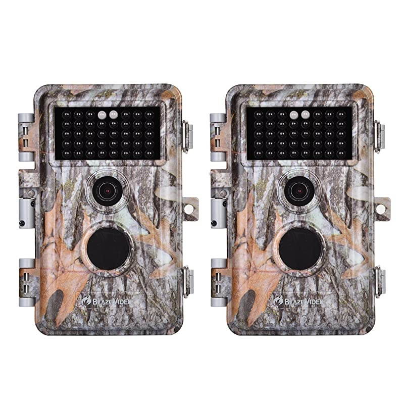 Game Trail Deer Cameras 20MP 1080P H264 MP4 Video No Glow Wildlife Hunting Cams with Night Vision Motion Activated Waterproof amp Password Protected Photo amp Video Model Time Lapse amp Time Stamp