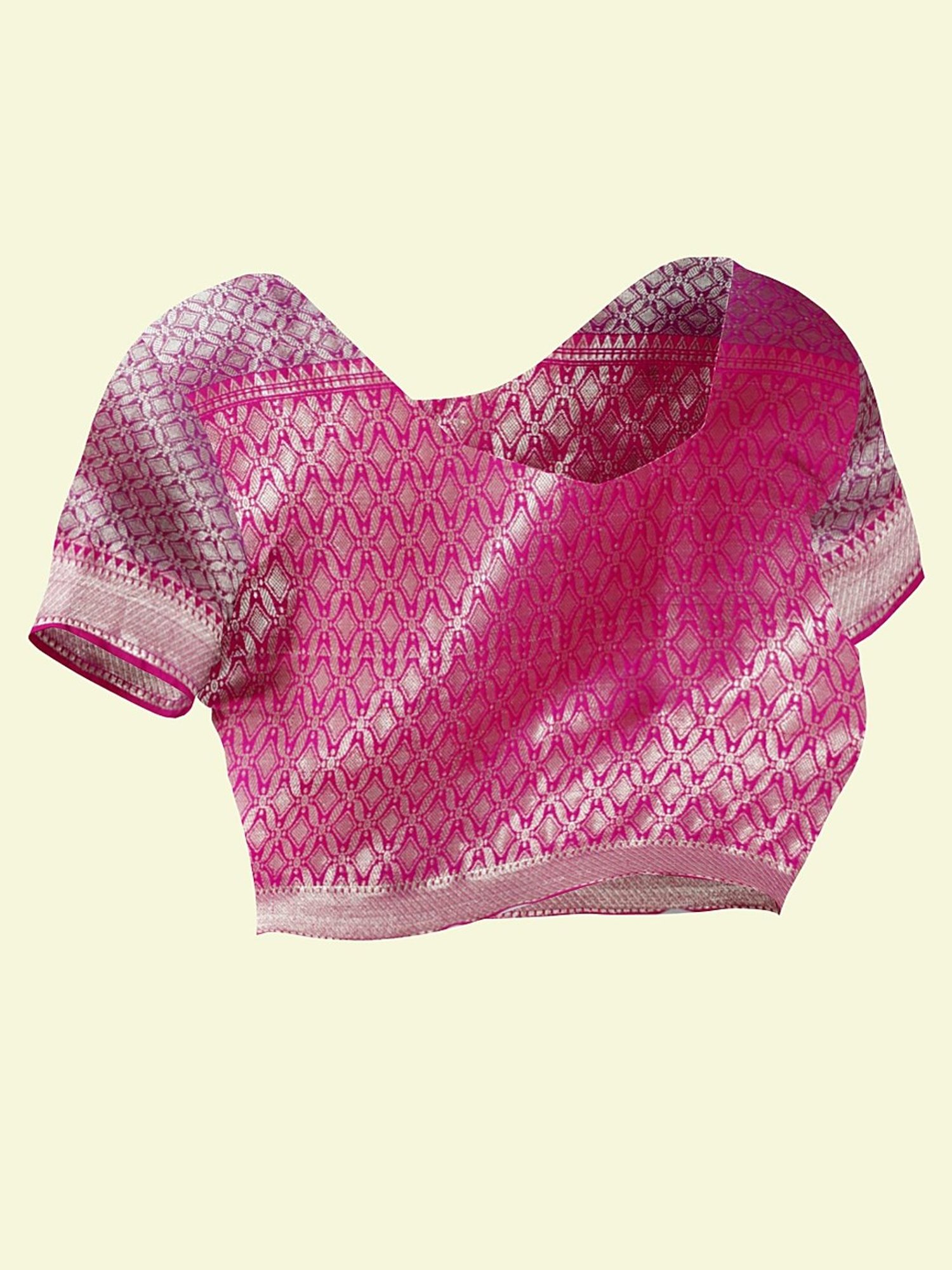 Banarasi Silk Works Blue Woven Saree With Unstitched Blouse