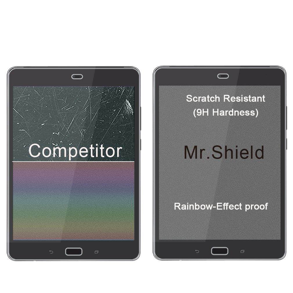 [2-Pack]-Mr Shield for ASUS ZenPad Z8s (ZT582KL) [Tempered Glass] Screen Protector [0.3mm Ultra Thin 9H Hardness 2.5D Round Edge] with Lifetime Replacement Warranty