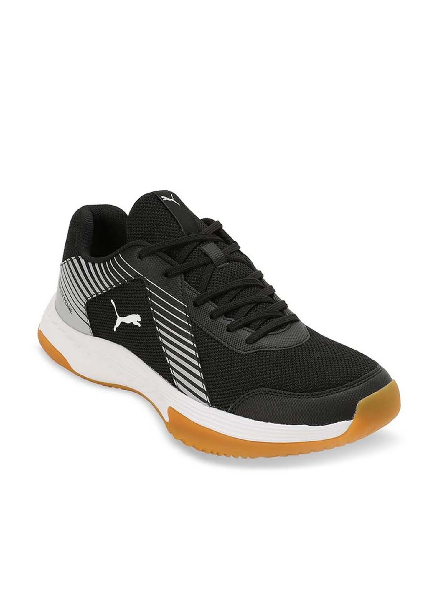 Puma Men's Smash Sprint Black Indoor Court Shoes