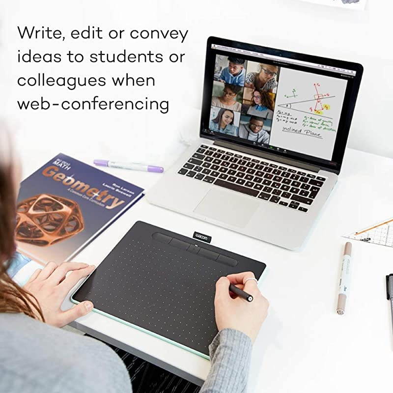 CTL4100 Intuos Graphics Drawing Tablet with Software, 7.9" X 6.3", Black, Small