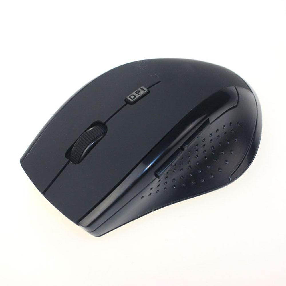 2.4GHz Wireless Optical Gaming Mouse Mice For Computer PC Laptop Black