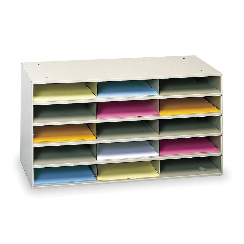 DURHAM MFG 434-75 Literature Organizer,15 Compartments