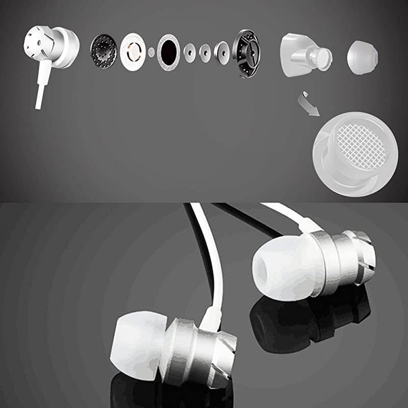 3 Packs Earbud Headphones with Remote Microphone  In Ear Earphone Stereo Sound Noise Isolating Tangle Free for iOS and Android Smartphones Laptops Gaming Fits All 35mm Interface Device