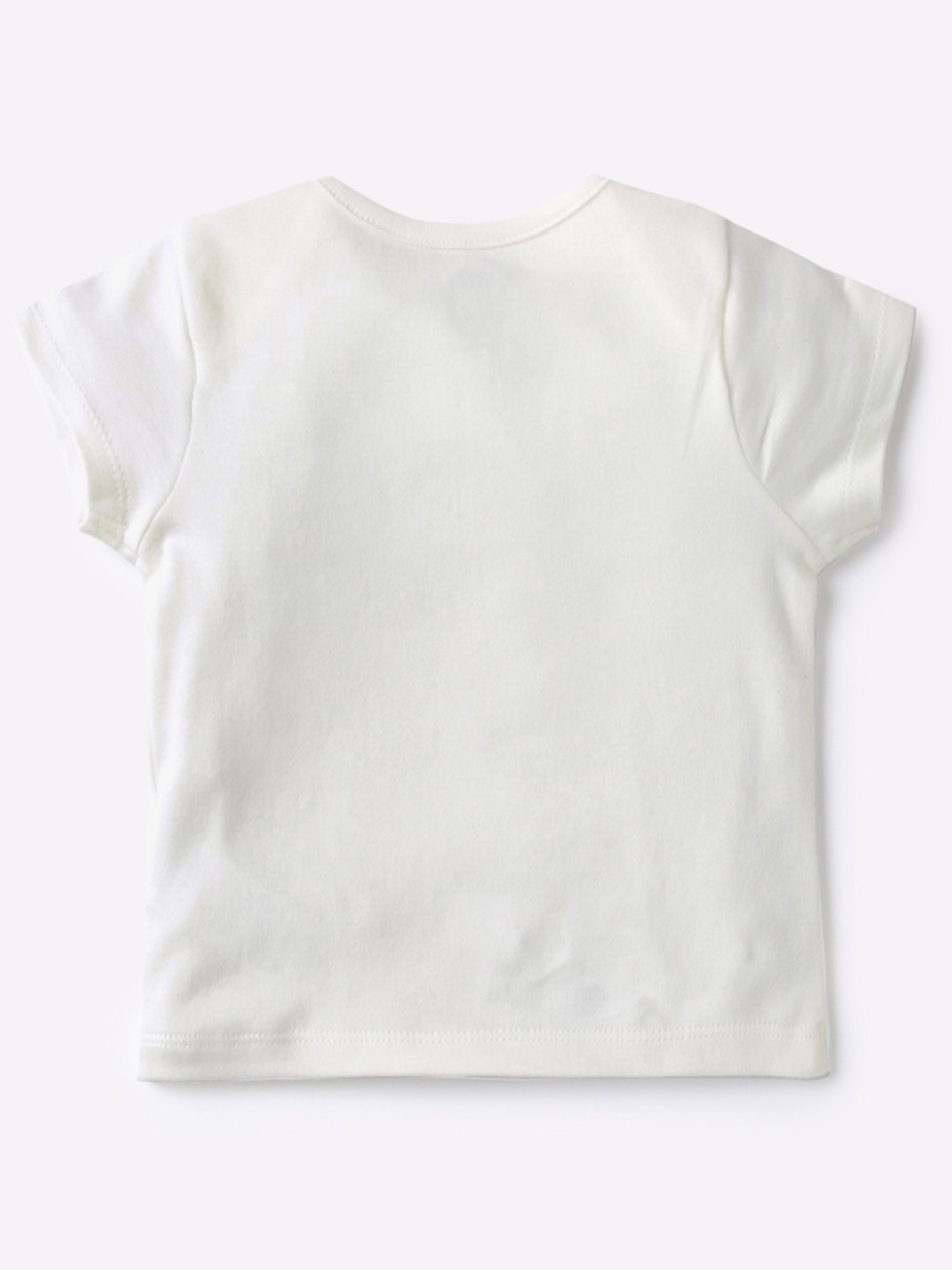 Mothercare Boys White Cotton Printed T-Shirt