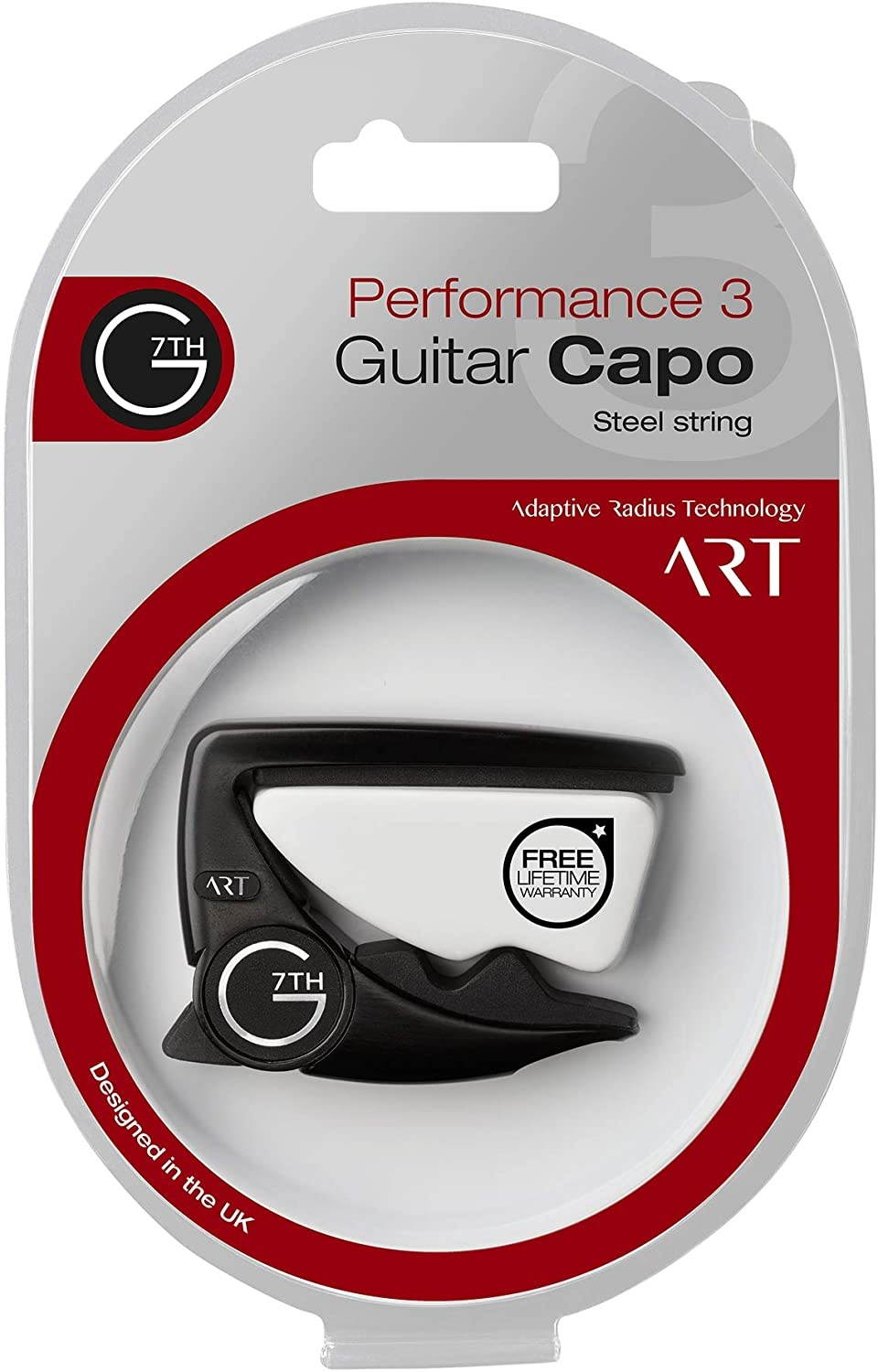 G7th Performance 3 Steel String Capo with ART, Satin Black