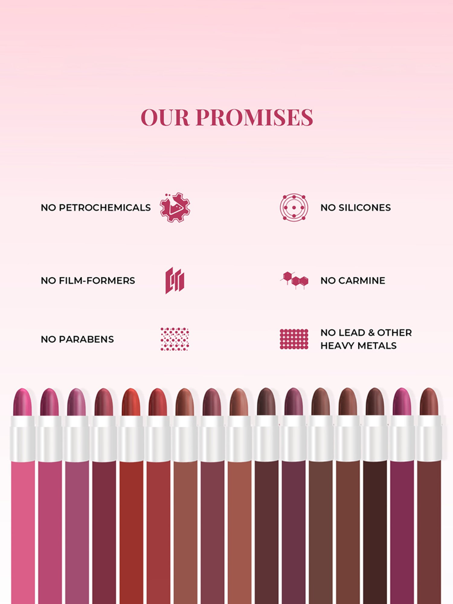 JUST HERBS Herb-Enriched Ayurvedic Lipstick Micro-Mini Kit