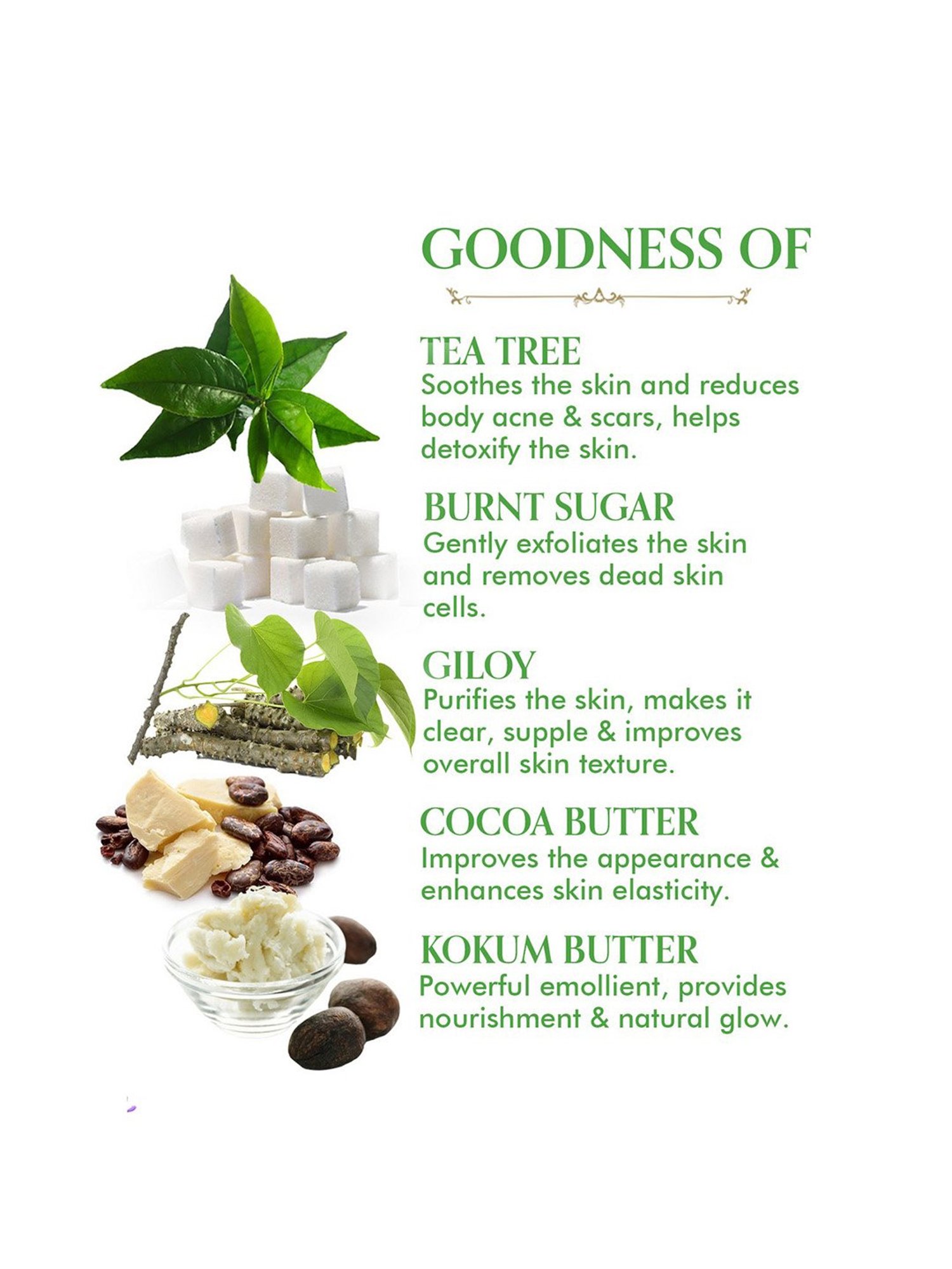 TAC - The Ayurveda Co. Green Neem Soap for Men & Women For Skin Whitening with Tea Tree - Pack of 3