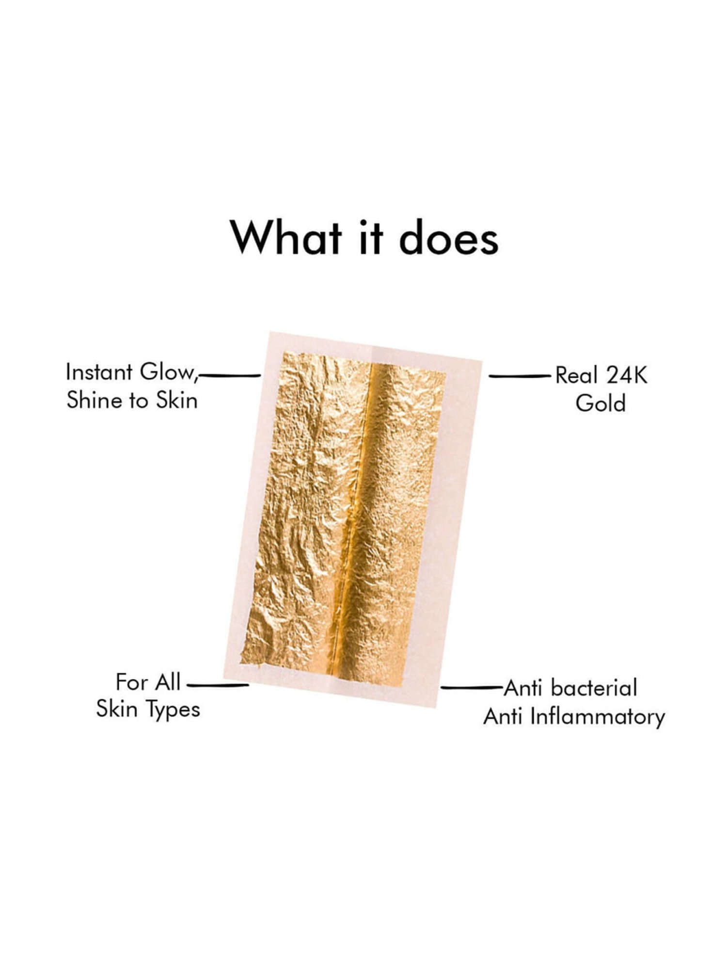 House of Beauty 24K Gold Face Mask - 4 Sheets - 150 gm