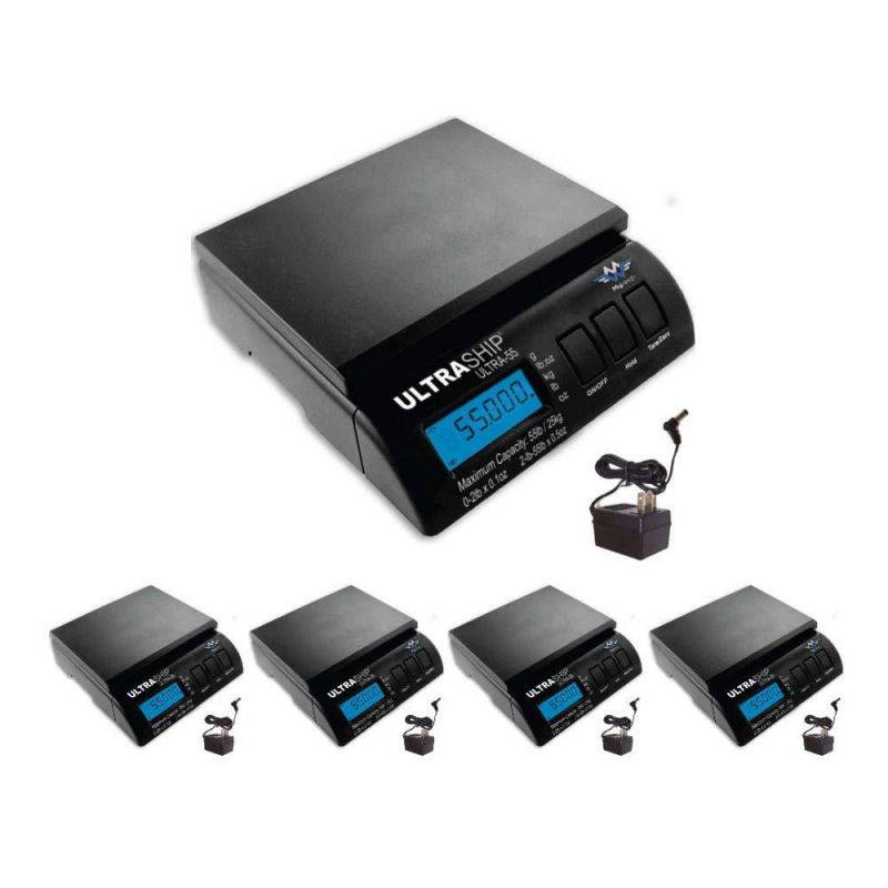 My Weigh UltraShip 55lb. Digital Scale Pro Savings 5-Pack for Pizzeria, Restaurant, Bakery or Shipping Usage