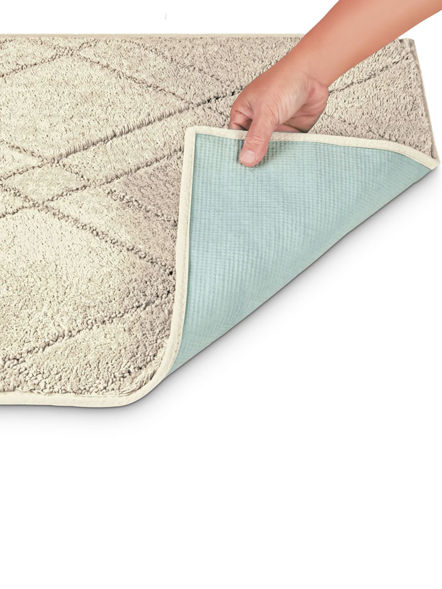 Freelance Beige Cotton Set of 1 Bath Mats and Rugs