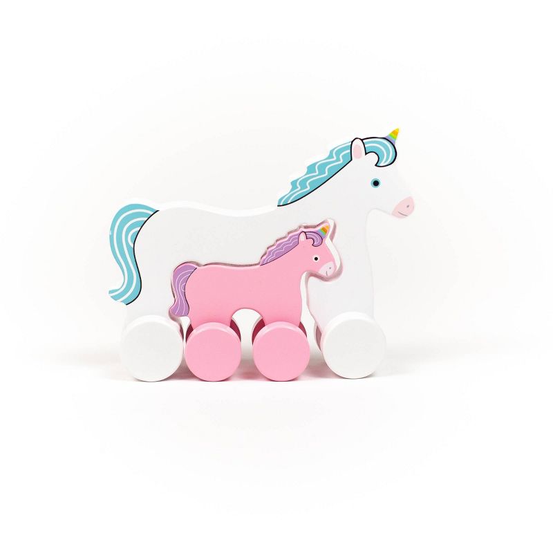 Big and Little Push/Pull Toddler Unicorn Toy