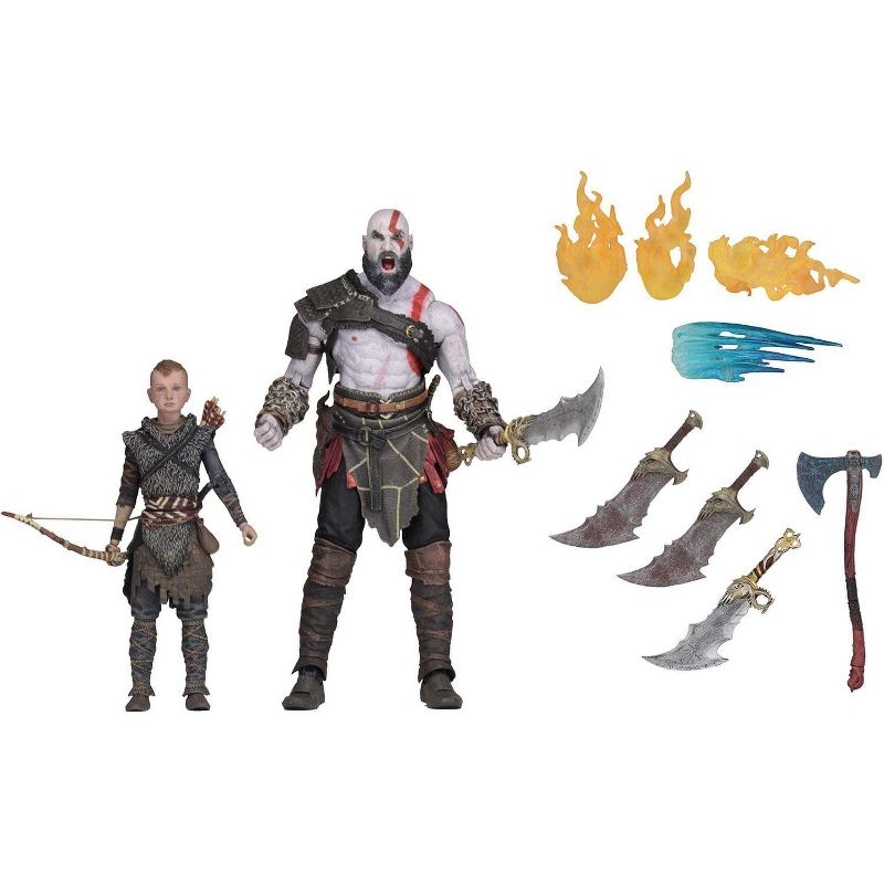 Neca God of War 2018 Ultimate Kratos & Atreus 7 Inch Scale Action Figure 2 Pack