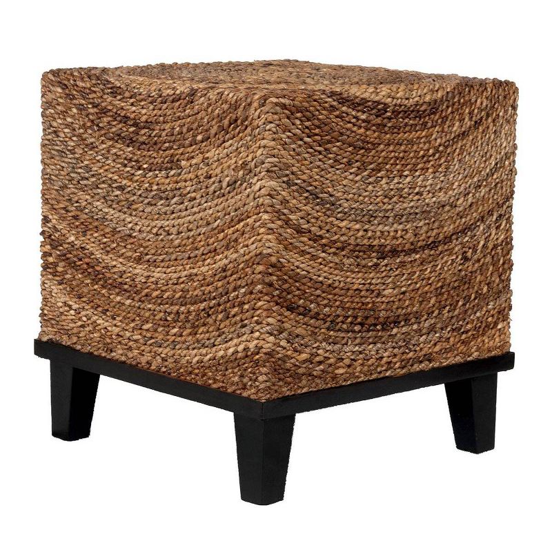 Chruchill Abaca Square Accent Table - Brown - East At Main