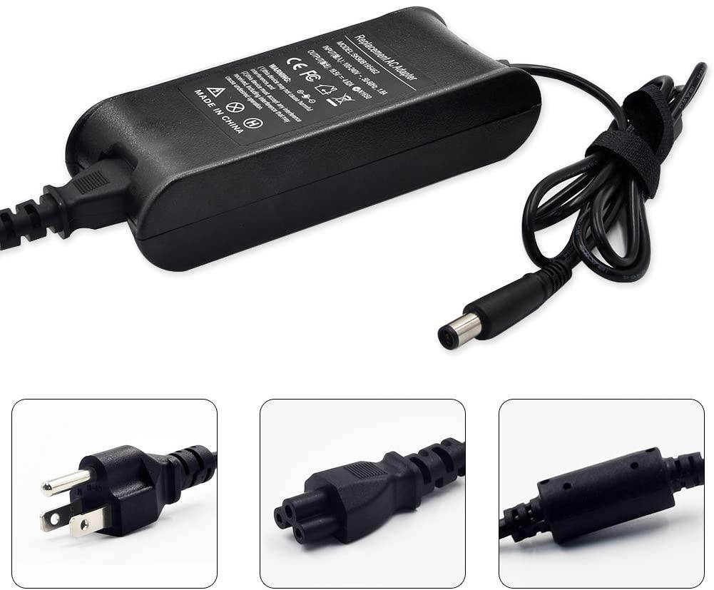 AC Adapter Laptop Charger 90W 19.5V 4.62A Power Supply Cable for Dell Latitude E6430 Charger for E6420 E6330 E6400 E6530 E7450 Inspiron 15 14R 15R 17R 8600 Computer Charger
