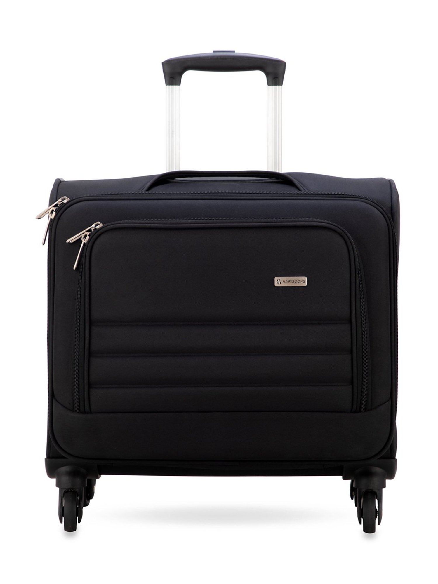 Harissons Black Soft Large Overnighter Trolley Bag - 15.6 inch