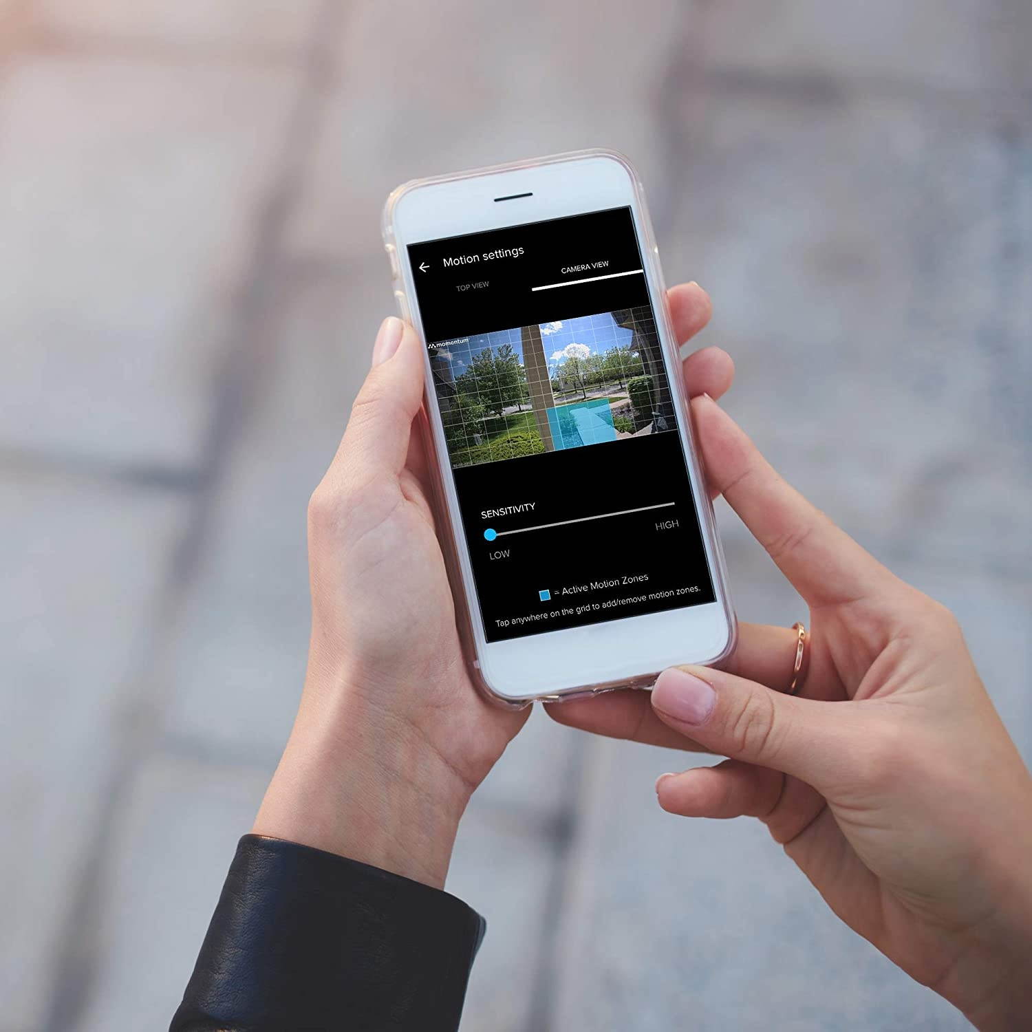 Momentum Aria Outdoor Floodlight Camera Motion-Activated HD Security Cam 2-Way Talk, Siren, LED Bulbs for iOS & Android