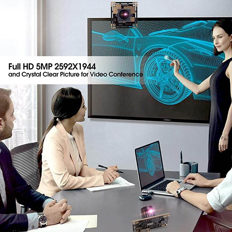 Megapixel USB Camera Module HD 292X1944 USB Webcamera with CMOS OV640 Sensor USB with Camera Machine Vision Mini Webcam for Windows Mac Andriod LinuxPlugampPlayOTG Camera 21mm Lens