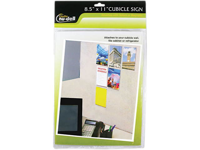 Nudell Clear Plastic Sign Holder All-Purpose 8 1/2 x 11 37085Z