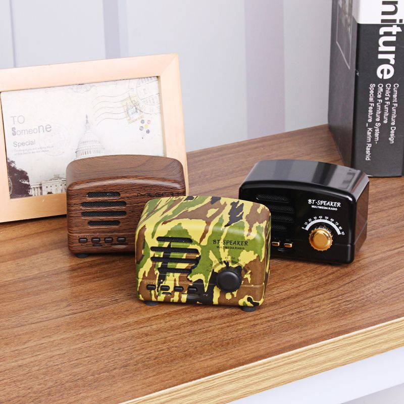 MECO Mini Portable Wireless Bluetooth Speaker Stereo Super Bass FM TF AUX USB - Black