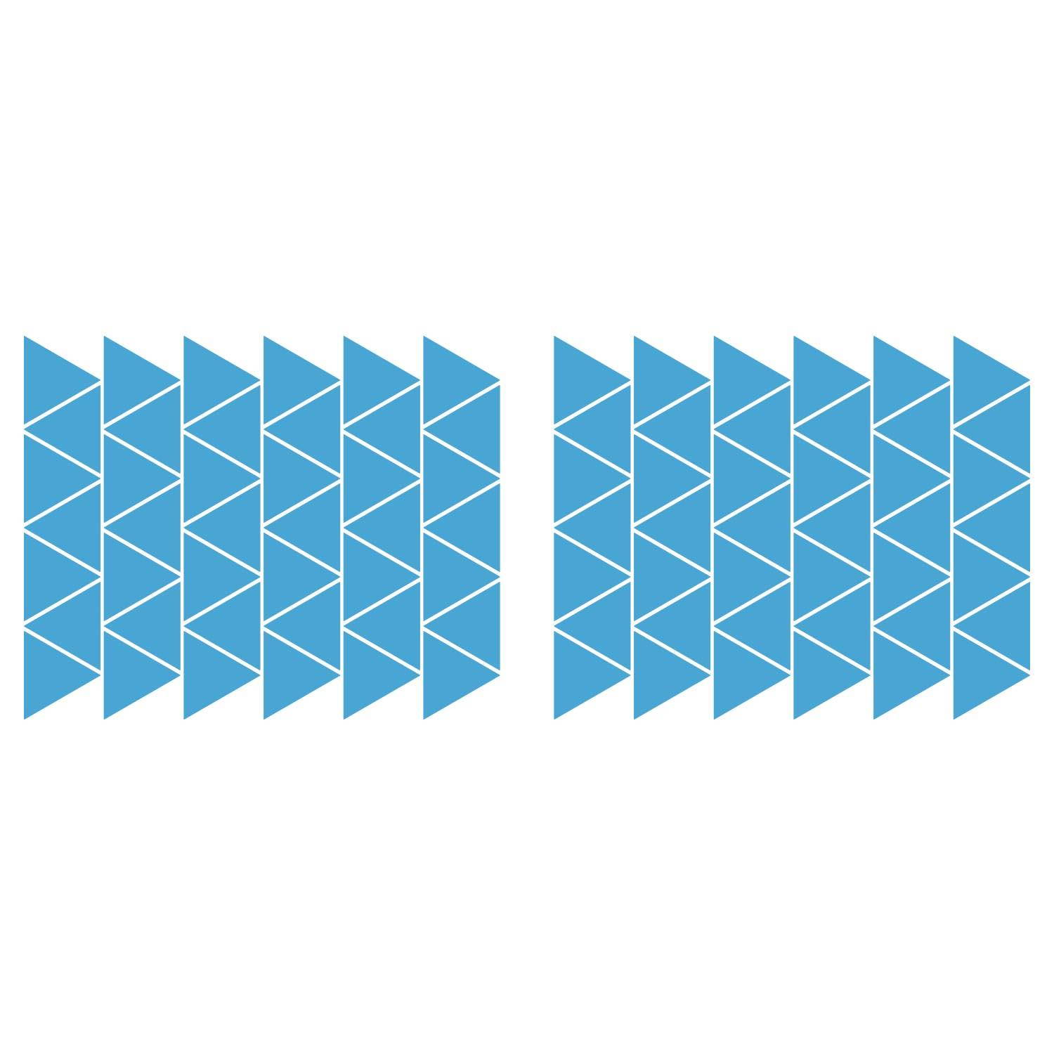 LiteMark 3.5 Inch White Triangle Decals - Pack of 30