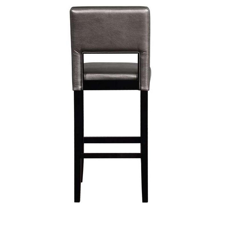 Linon Velma Pewter Bar Stool