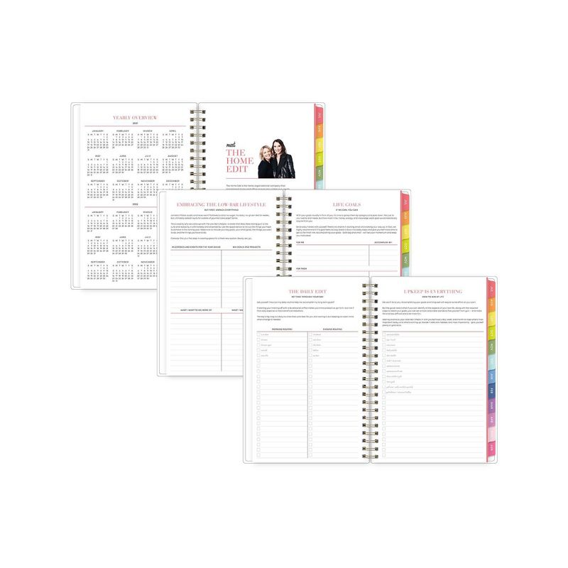 2021-22 Academic Planner 5" x 8" Flexible Cover Weekly/Monthly Wirebound Roy G Biv - The Home Edit