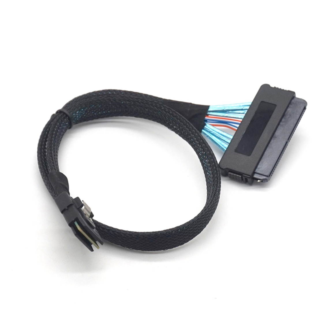 Weastlinks Sata Cable Mini SAS SFF-8087 36P to SAS SFF-8484 32P Data Cable Latch Cable 0.5m(1.6 ft)