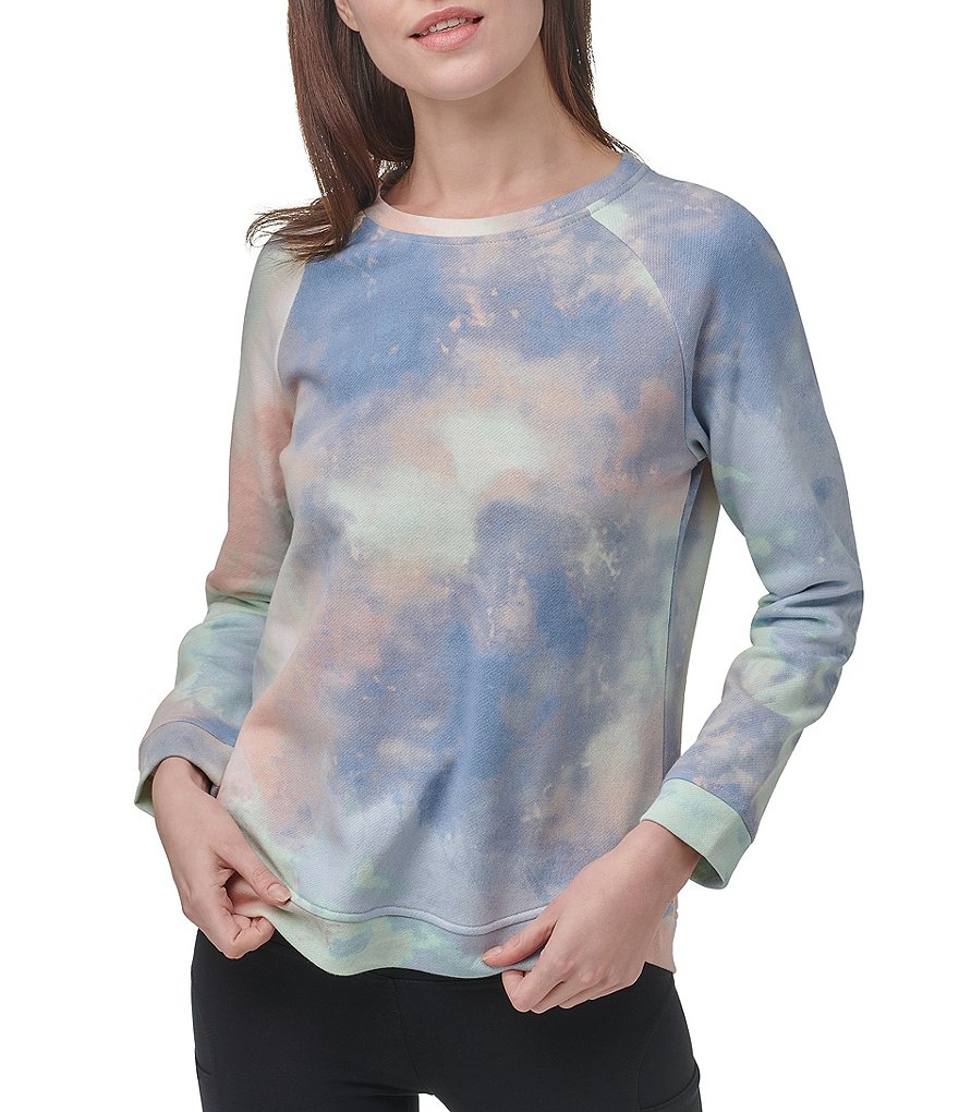 Marc New York Tie-Dye Print French Terry Pullover