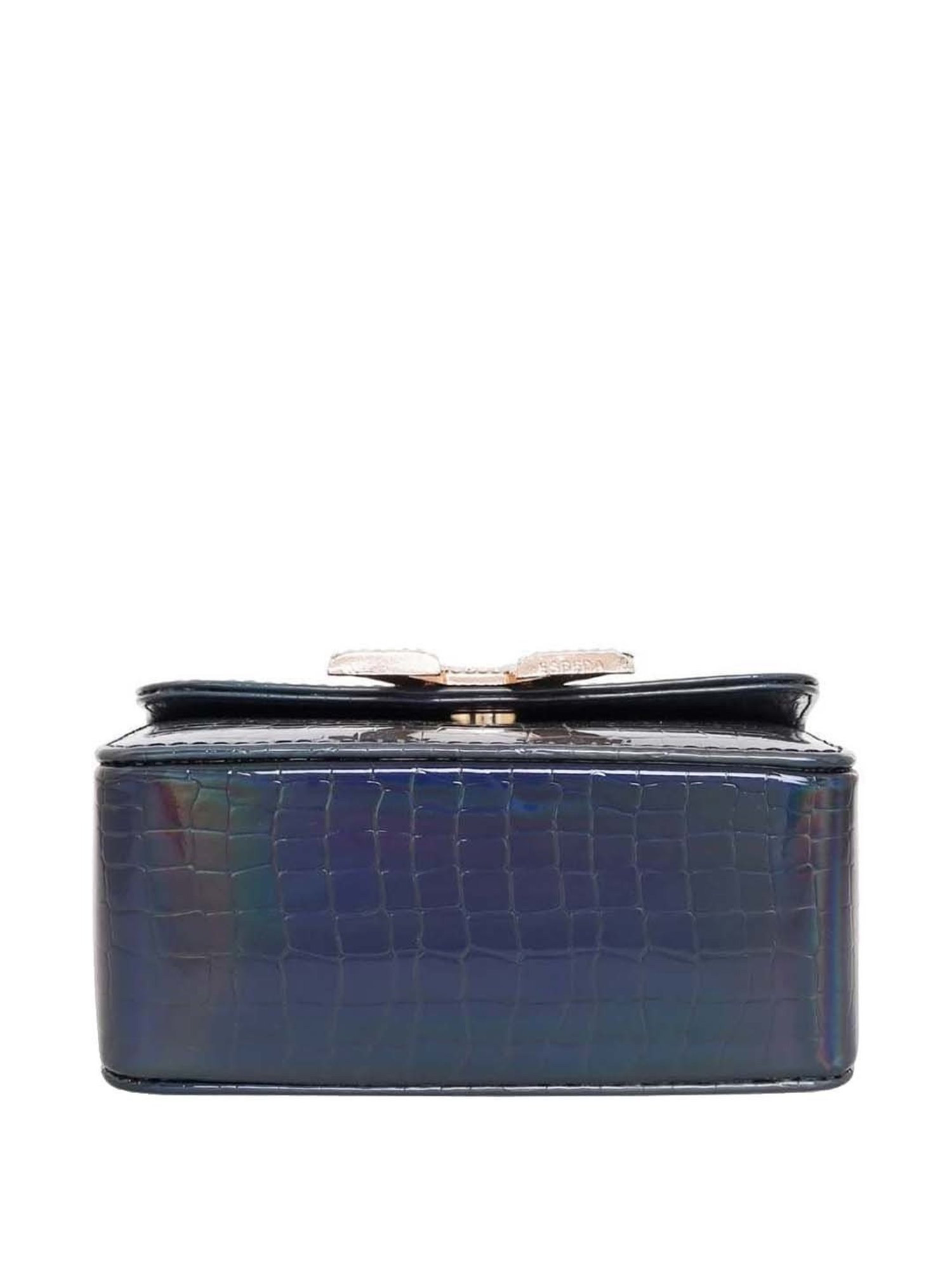 Esbeda Navy Textured Small Sling Handbag