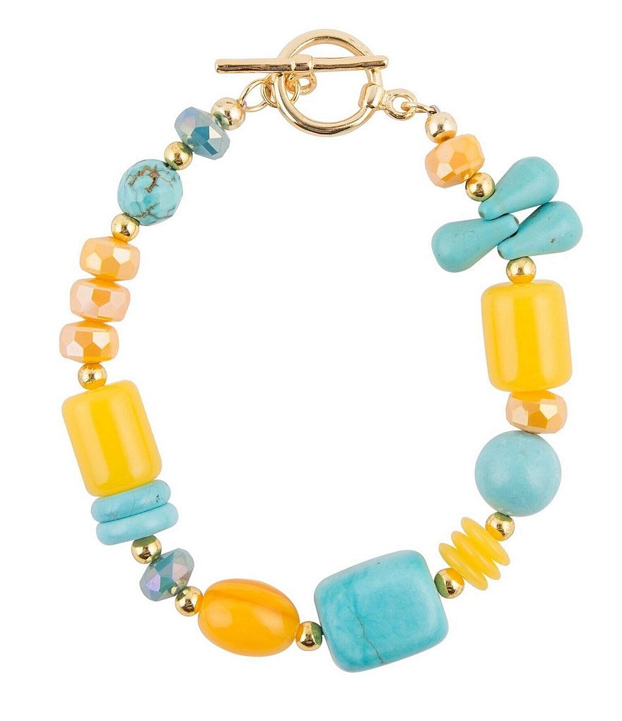 Barse Beaded Toggle Bracelet