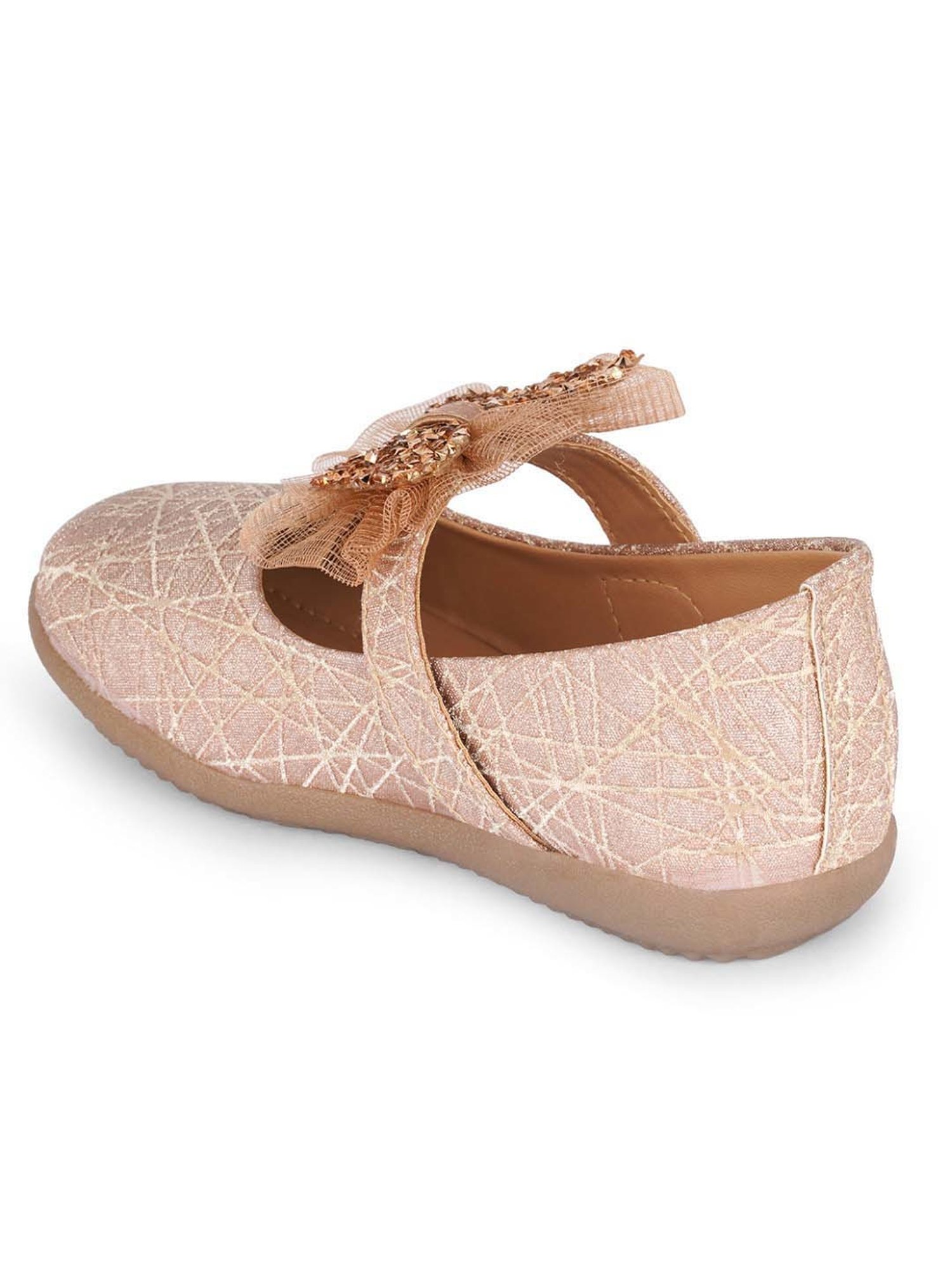 Minesole Kids Rose Gold Mary Jane Shoes