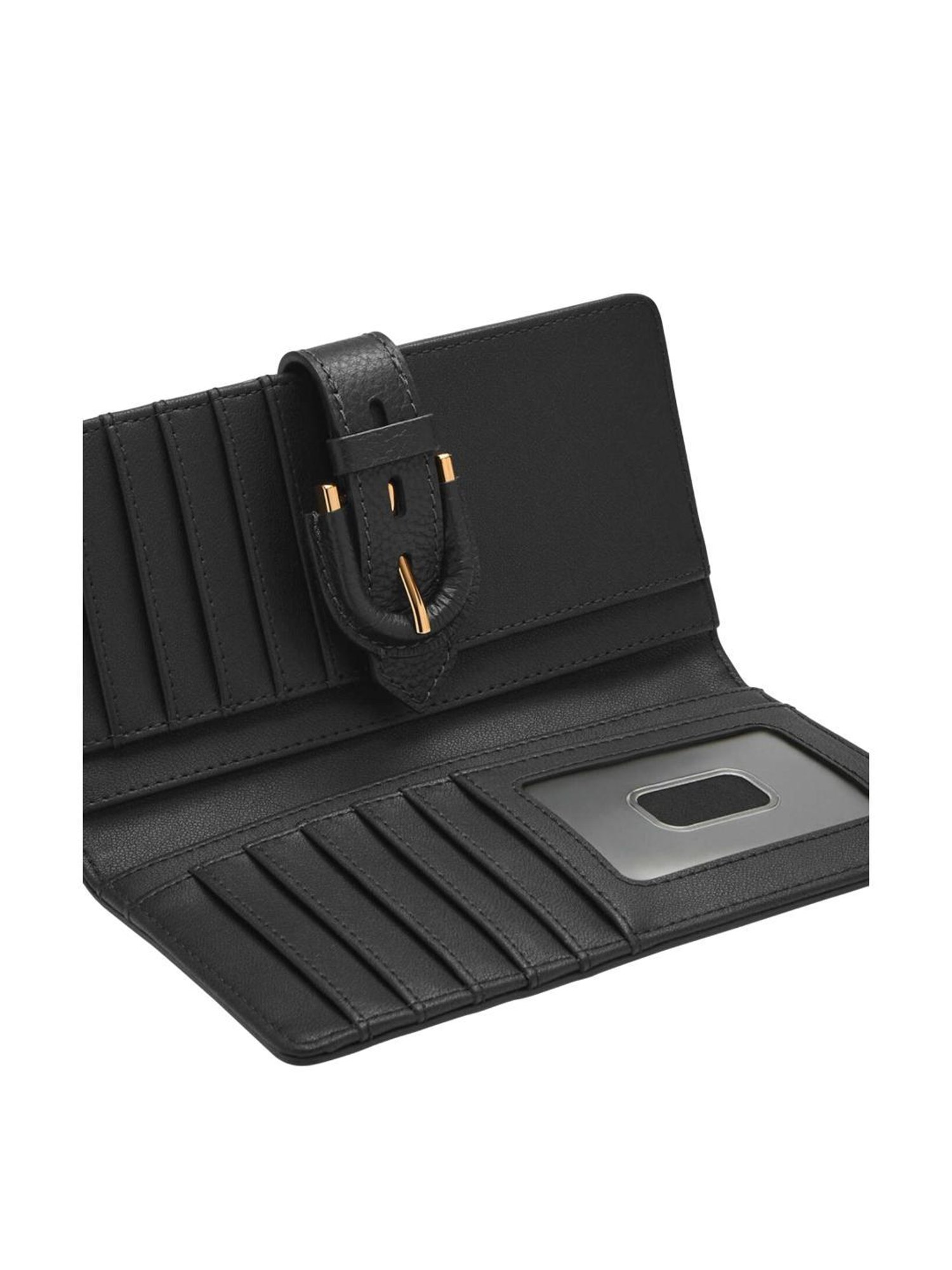 Fossil Black Solid Bi-Fold Wallet