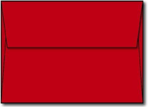 Red A7 Envelopes (5 1/4 x 7 1/4) - 50 Envelopes - Desktop Publishing Supplies&trade; Brand Envelopes