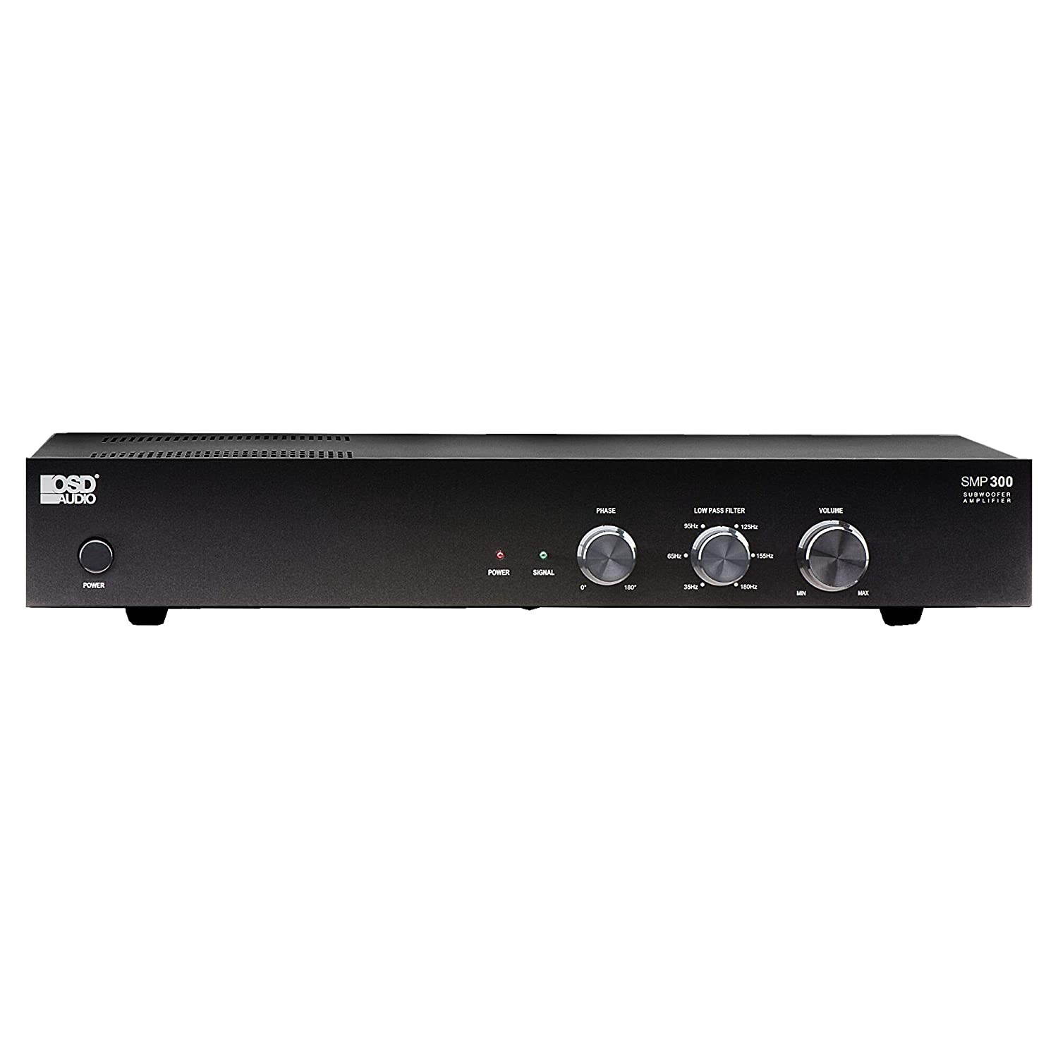 OSD Audio SMP300 Class D Digital Subwoofer Amplifier Rated at 300W Max/150W RMS, Black