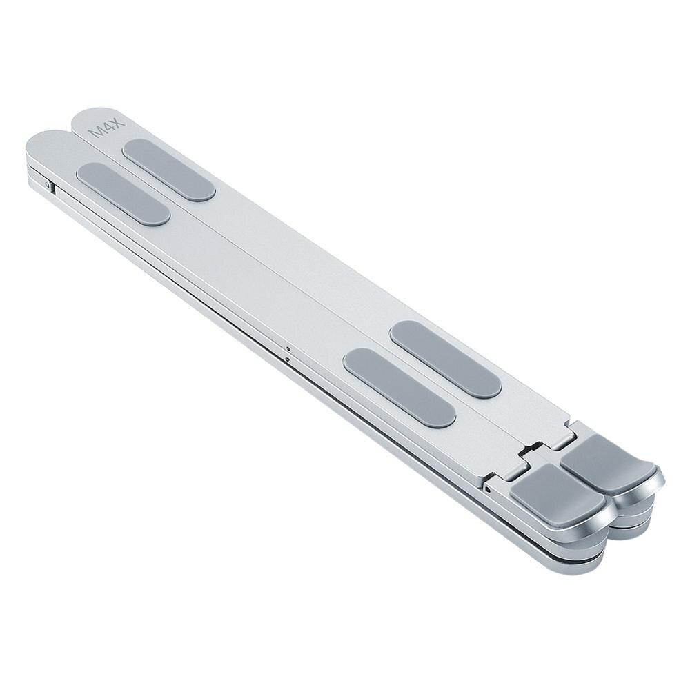 Laptop Stand, Portable Computer Laptop Mount, Aluminum Laptop Riser with 9 Levels Height Adjustment, Fully Collapsible