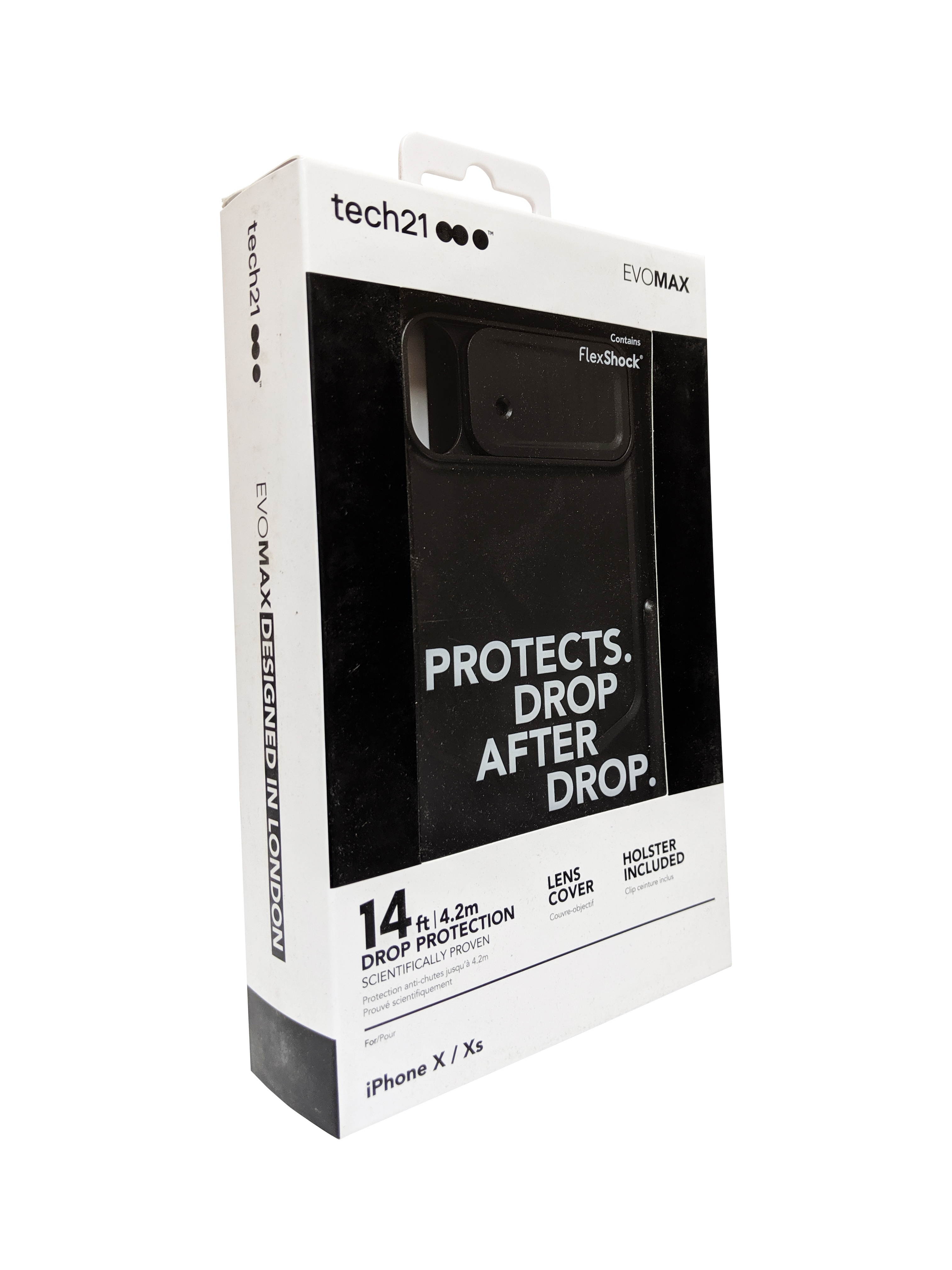 Tech21 Flexshock Evo Max Case with Holster for iPhone X/XS - Black