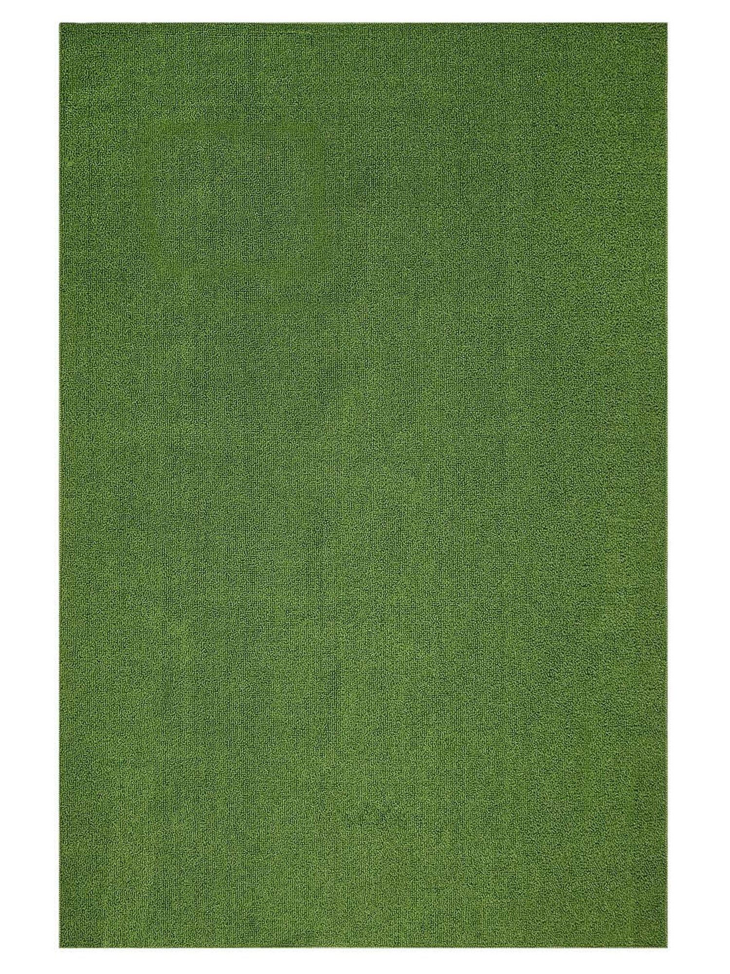 Saral Home Modern Green Polypropylene Carpet - Set of 1