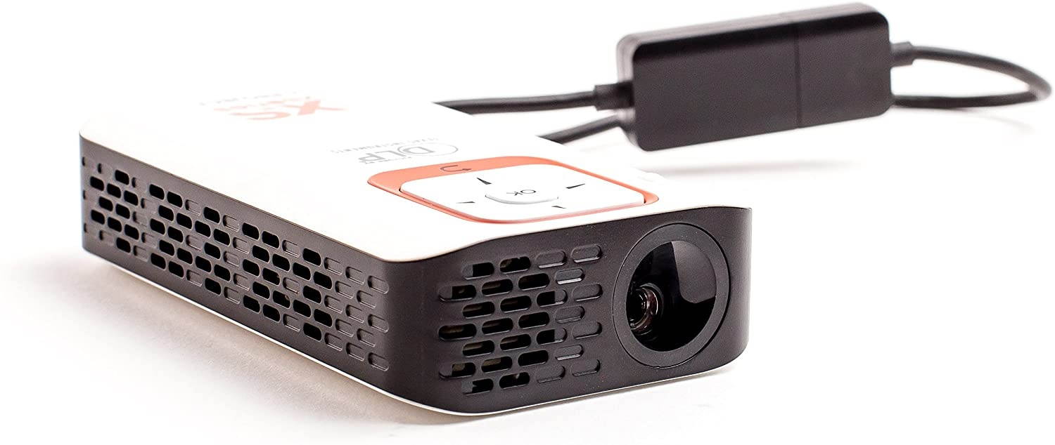XSories X-Project, Portable LED Pocket Projector + Media Player, Micro SD Card input, USB connectivity, 4GB Memory, Onboard Speaker