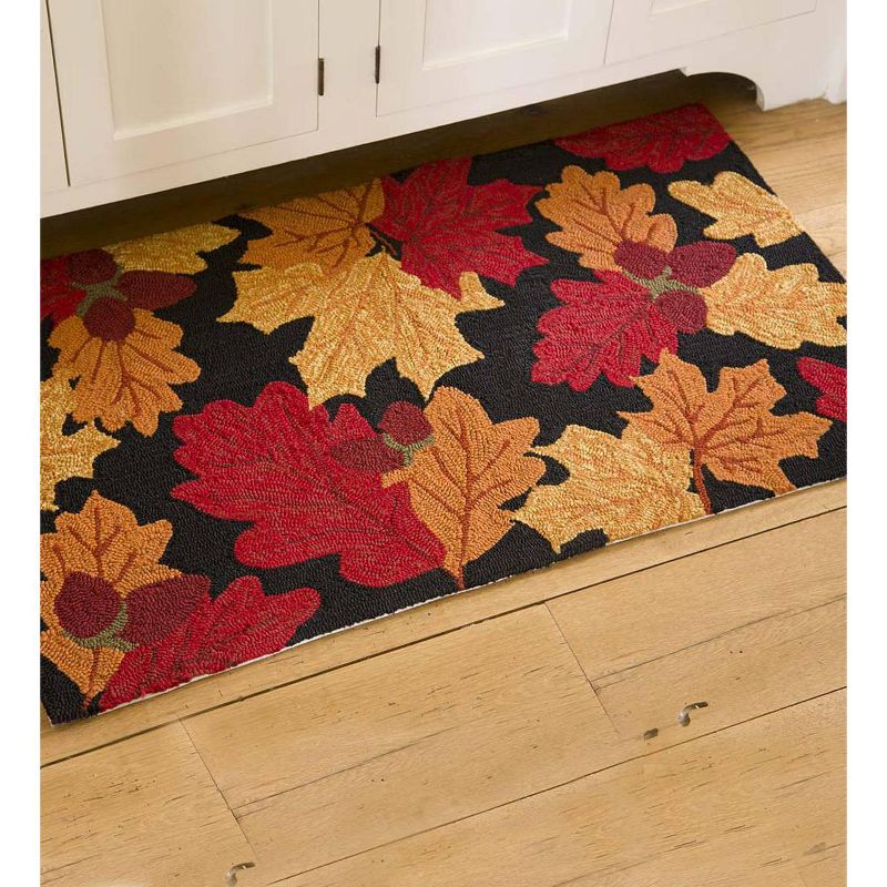 Falling Leaves Indoor / Outdoor Accent Rug - Plow & Hearth