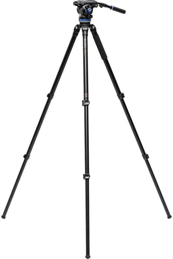Benro A373F 3-Leg Section Aluminum Video Tripod w/ S8 PRO Head, Payload 17.6 lb