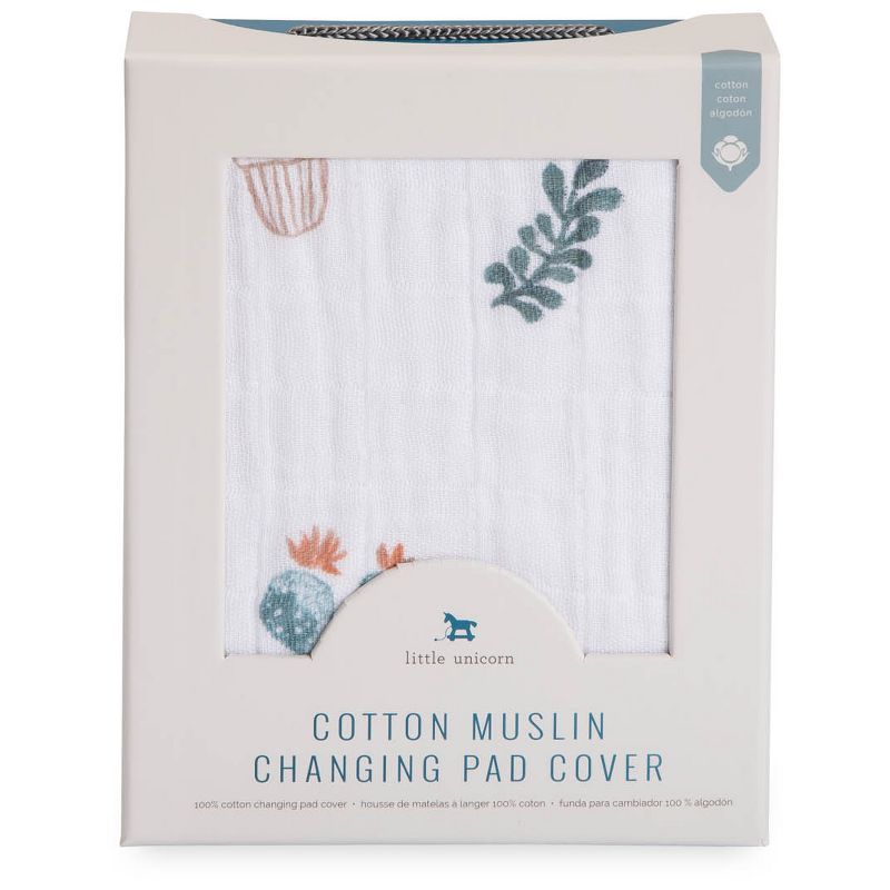 Little Unicorn Cotton Muslin Changing Pad Cover - Prickle Pots