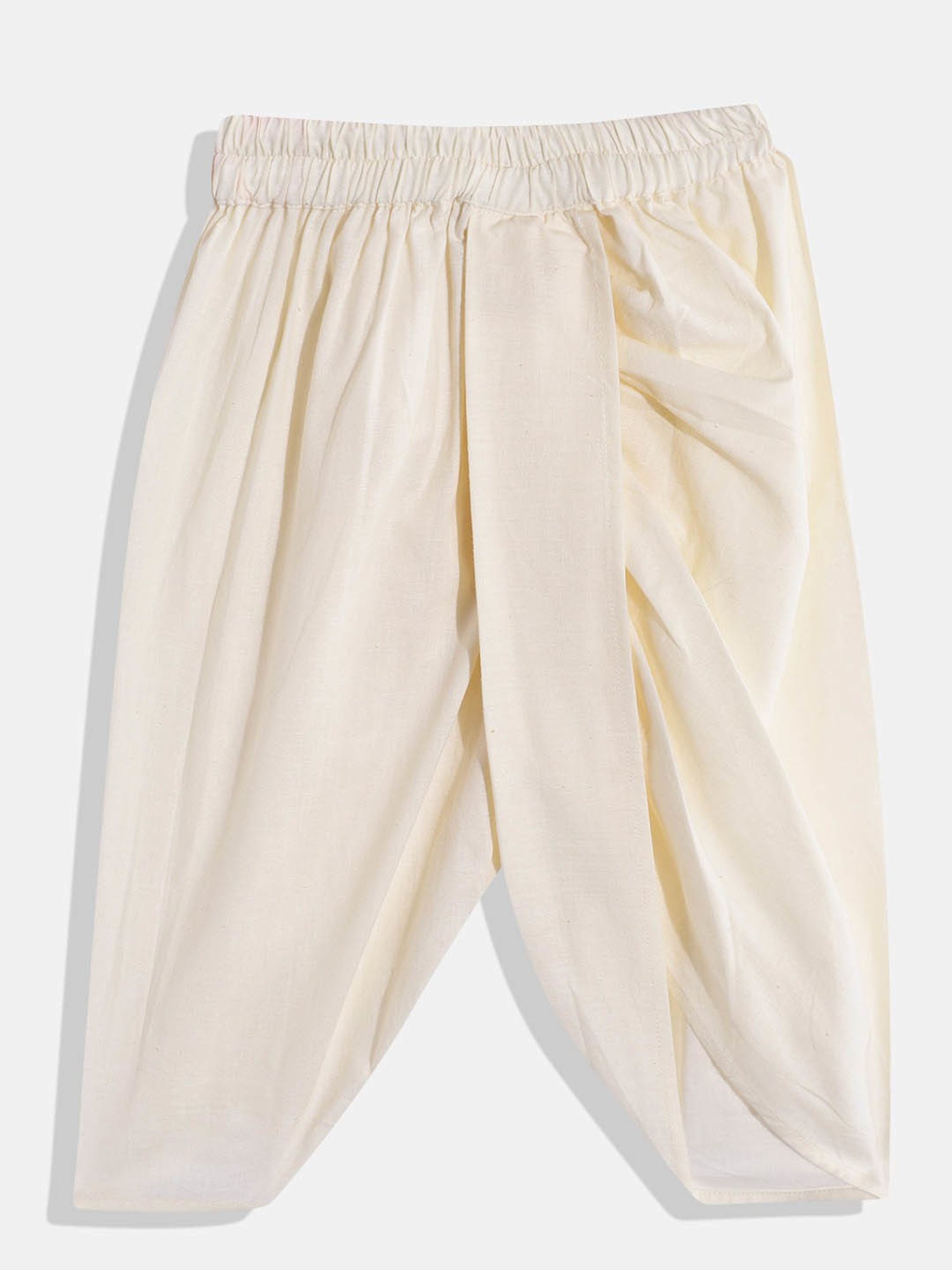 READIPRINT FASHIONS Kids Cream Printed Full Sleeves Kurta with Dhoti