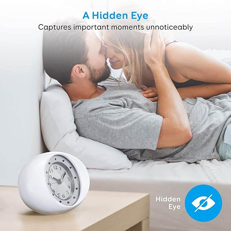 Hidden Camera Spy Camera Wireless Security Nanny Cam with 1080P Full HD, WiFi, Night Vision, Cell Phone App, No Sound Recording