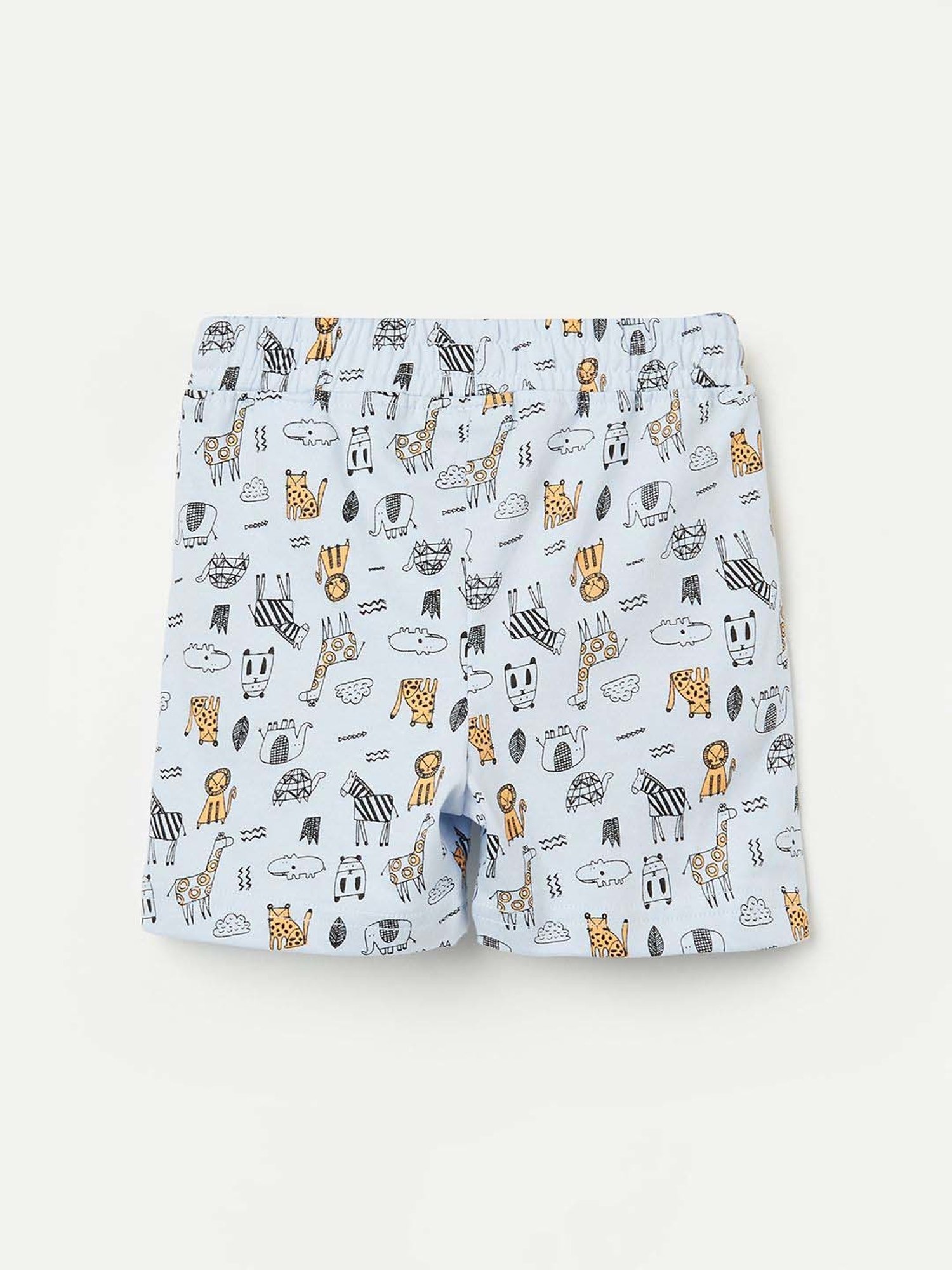 Juniors by Lifestyle Kids Light Blue Cotton Cotton Short
