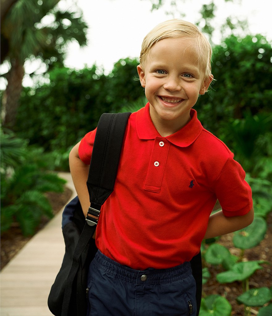 Nautica Big Boys 8-20 Short-Sleeve Vertical Logo Polo