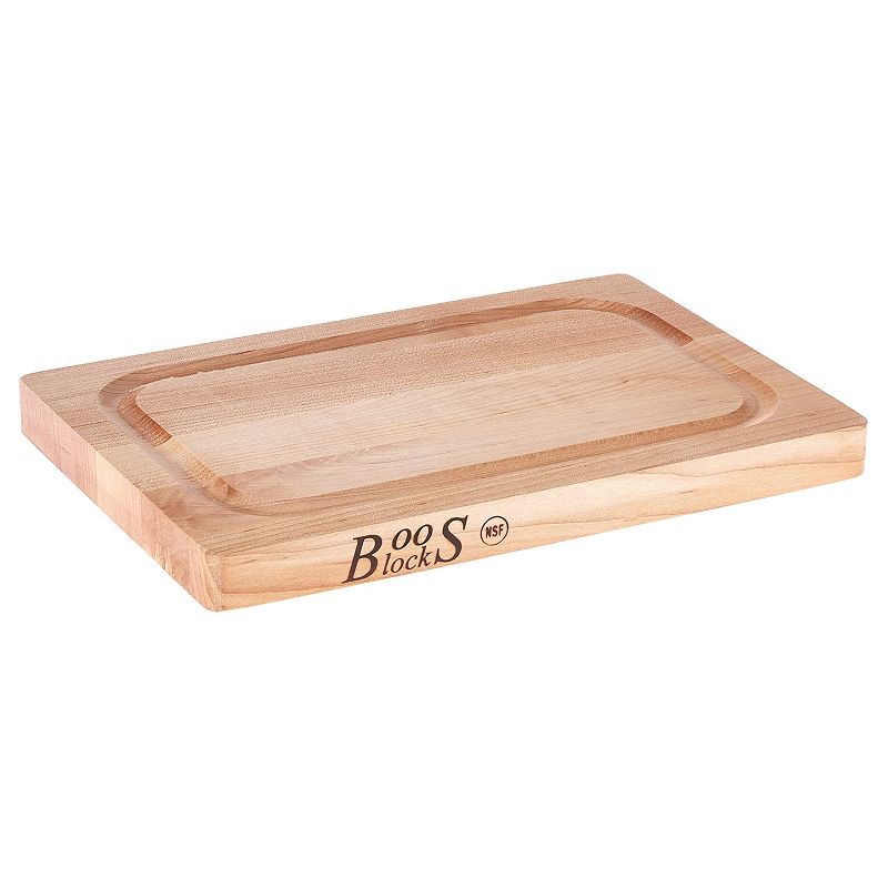 John Boos 209 Chop-N-Slice Maple Hardwood Reversible Kitchen Cutting Board with Board Maintenance Mystery Oil 3 Pack