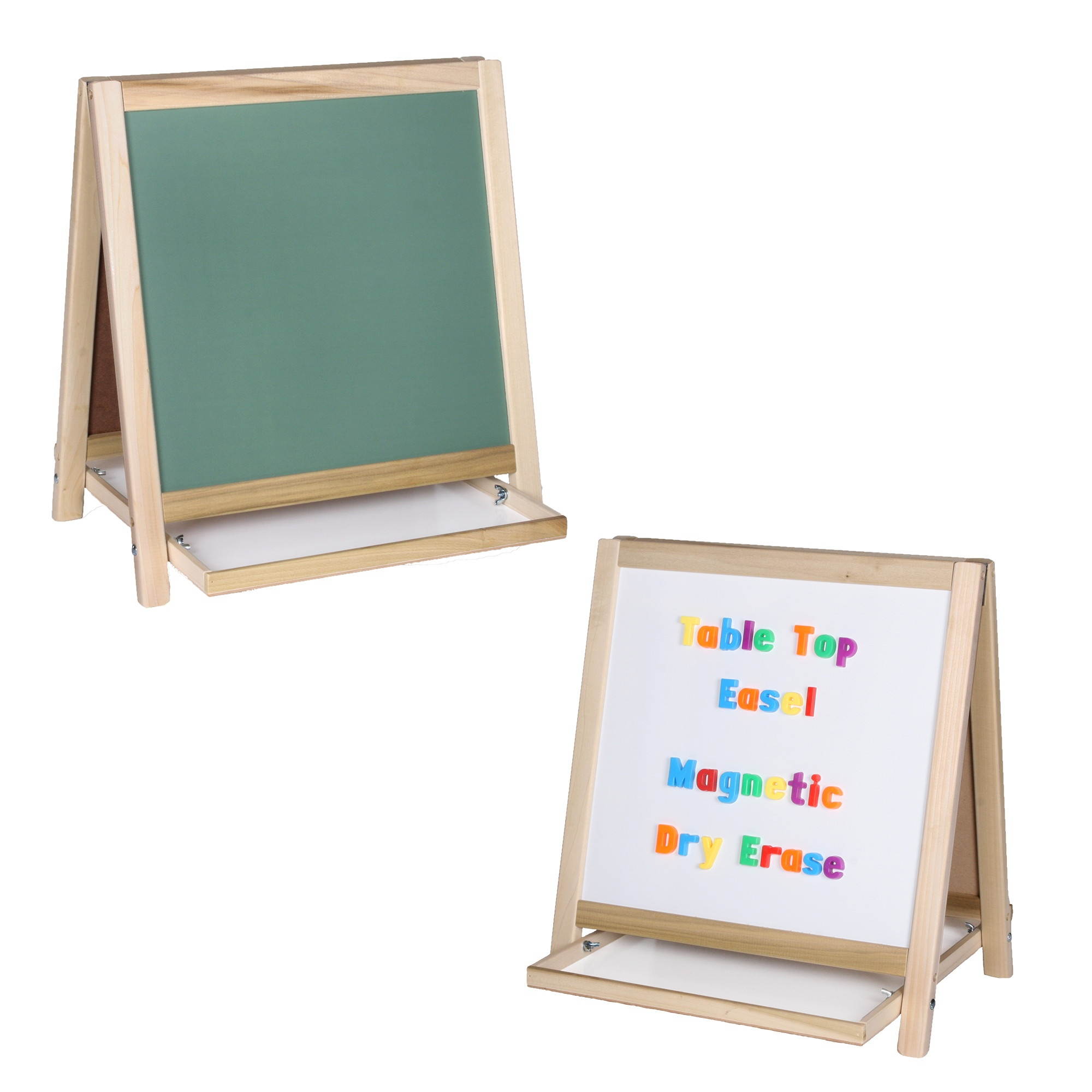 Flipside Table Top Easel Magnetic 18"Wx19-1/2"H Multi 17306