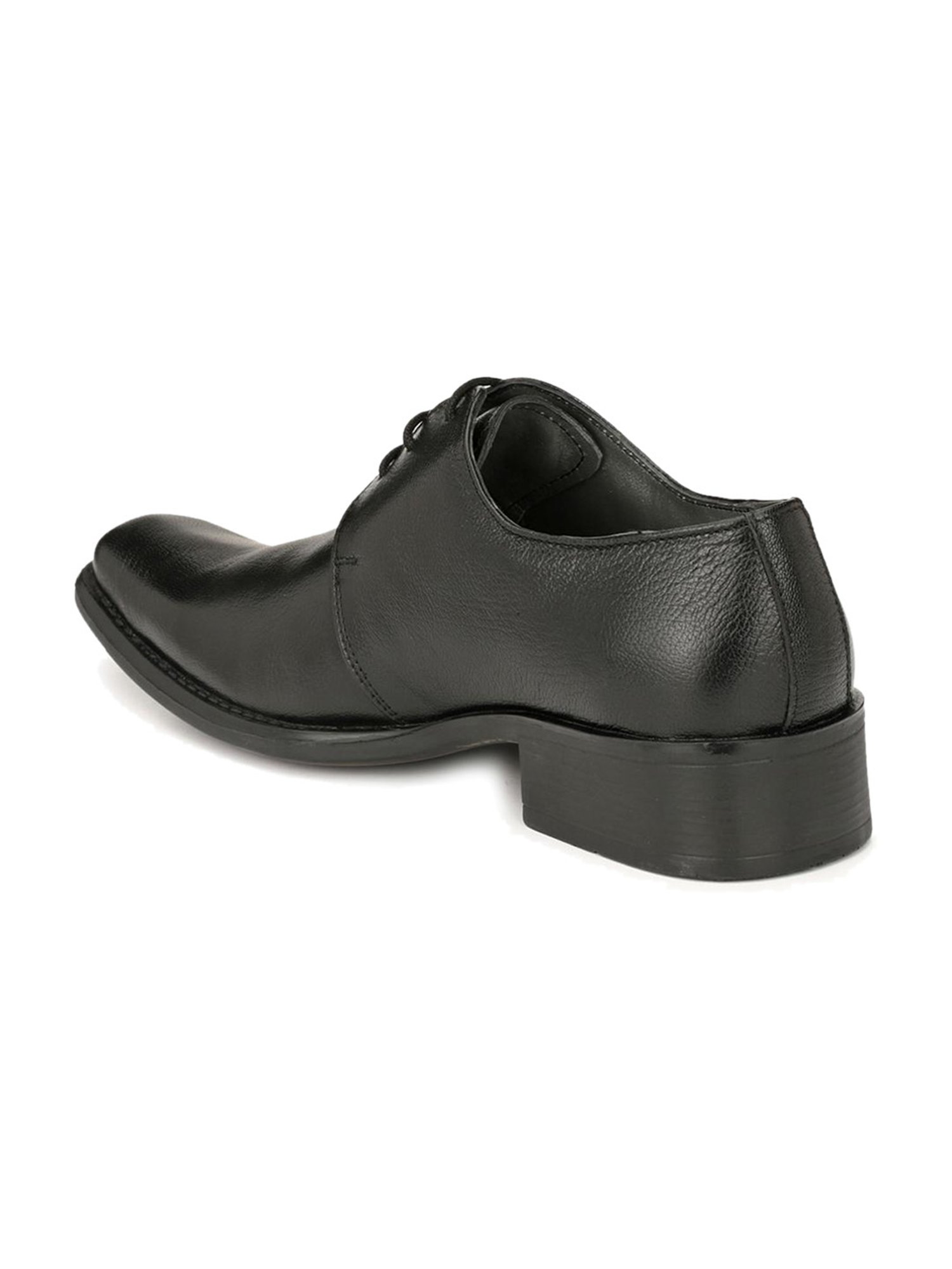 Hitz Men's Black Derby Shoes