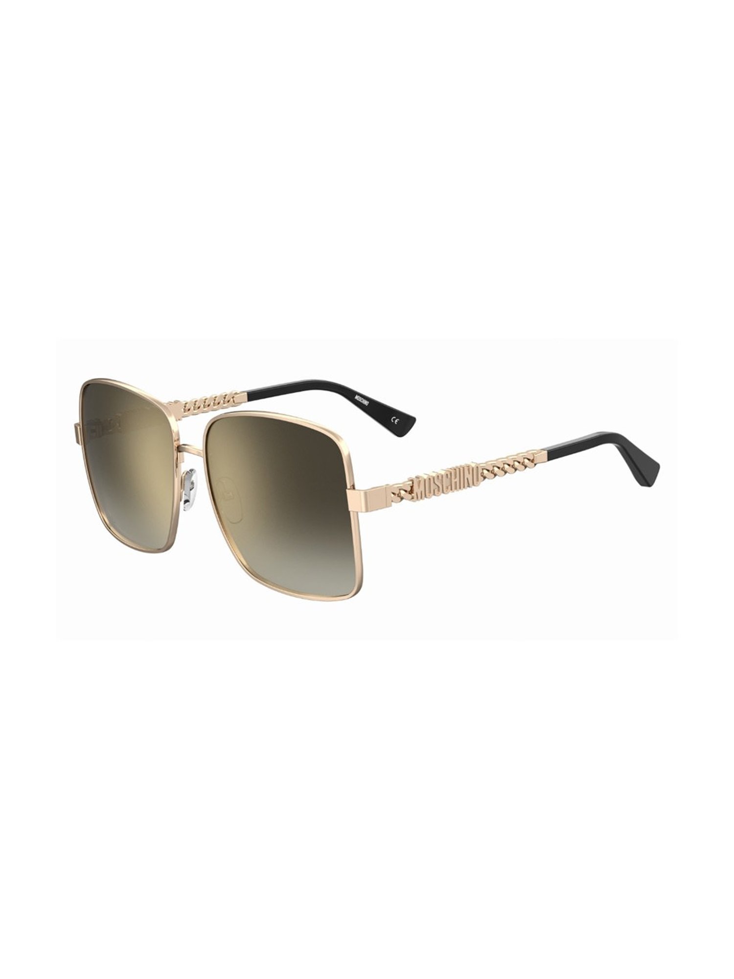 Moschino Brown Square Sunglasses For Women